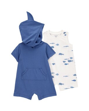 Kit macaquinho bebê 2 peças mar interativo multicor | Carter's