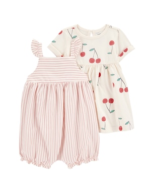 Macaquinho e vestido bebê com calcinha multicor | Carter's