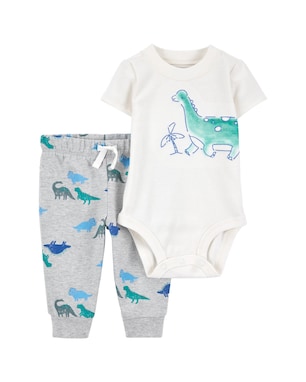 Conjunto longo bebê 2 peças dinossauros mescla multicor | Carter's