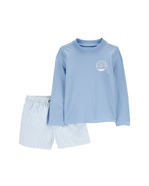 Conjunto curto de praia bebê 2 peças listrado multicor | Carter's