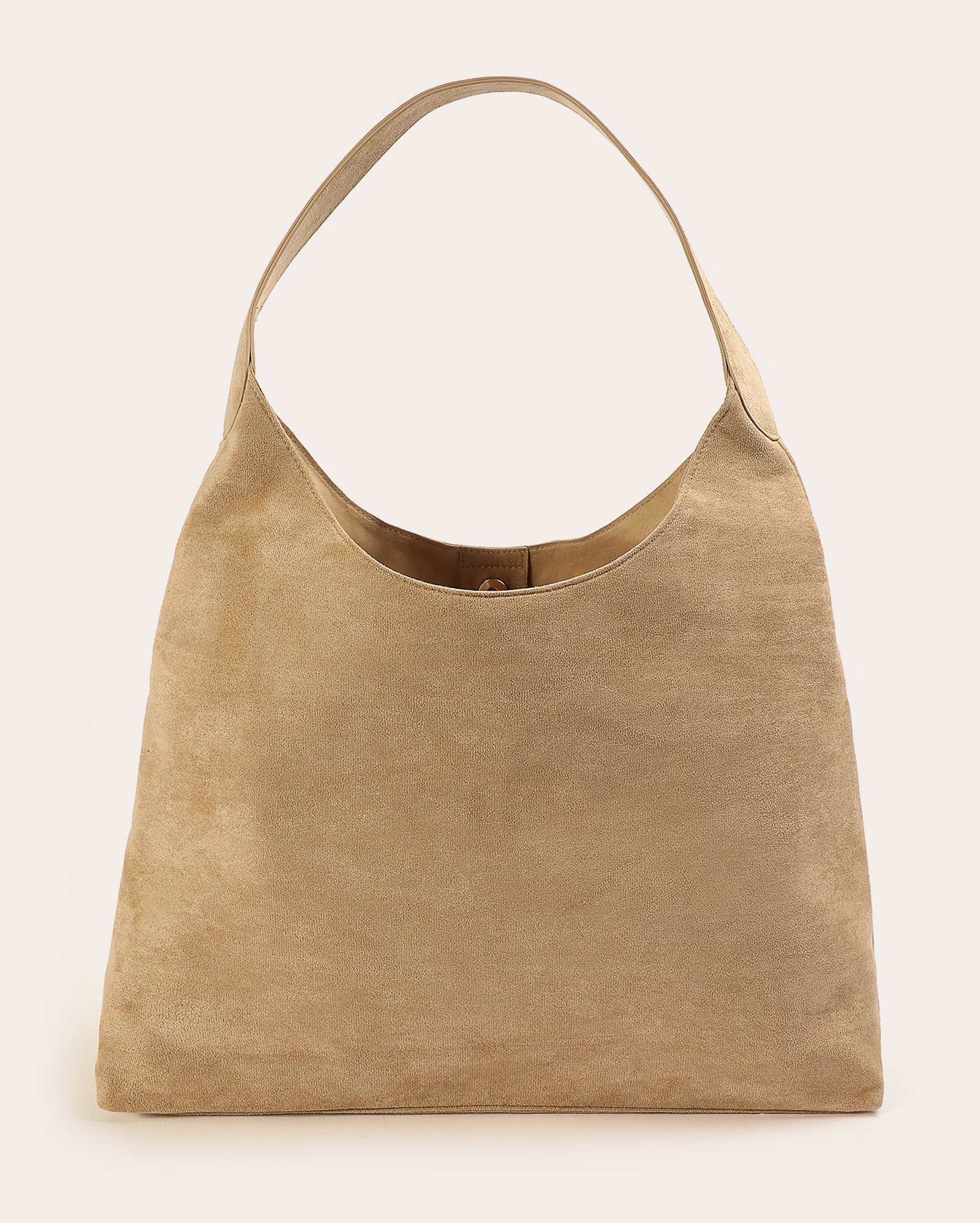 Bolsa feminina hobo maxi arredondada - Marrom Claro
