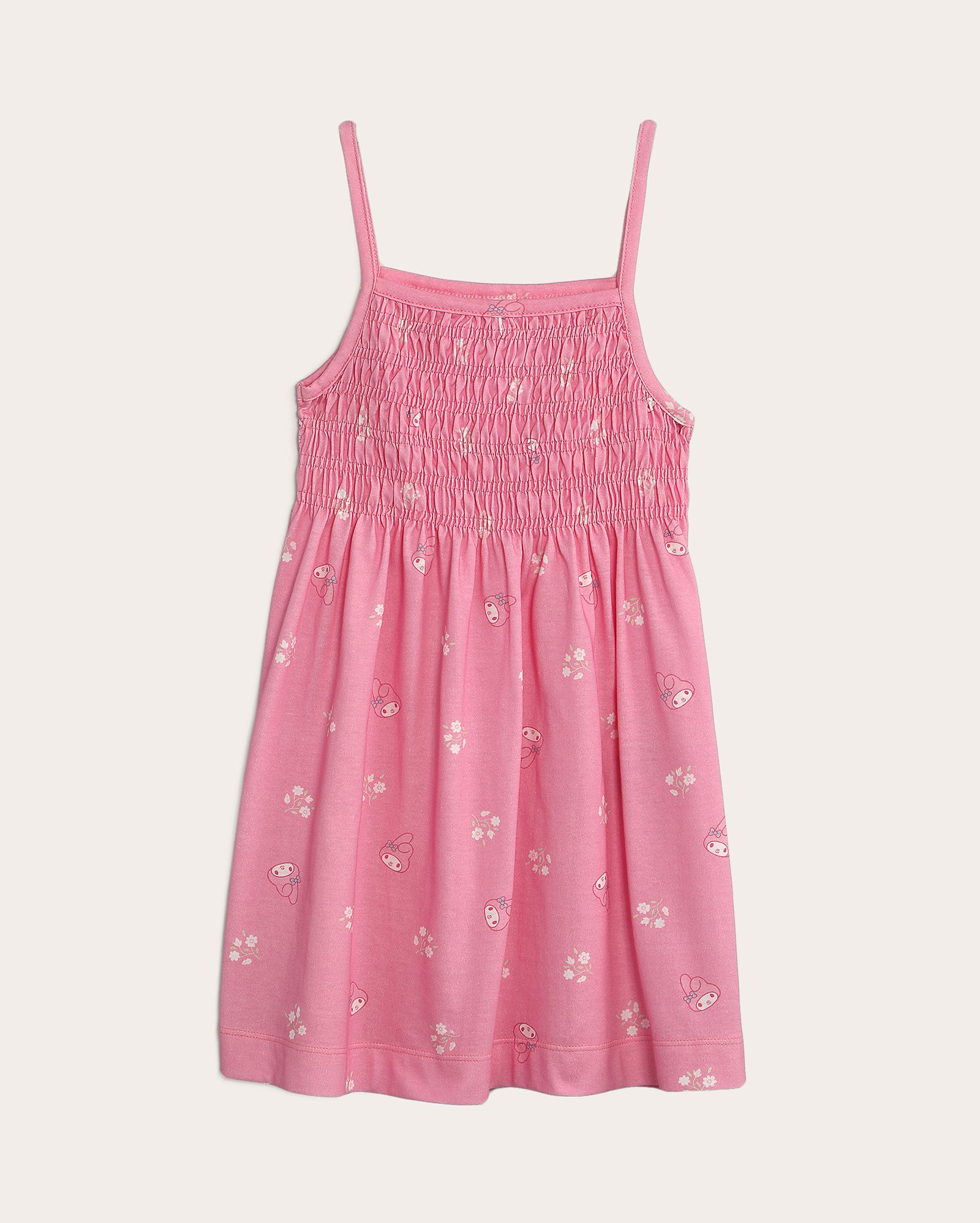 Vestido infantil evasê My Melody Hello Kitty 4-10A rosa | Sanrio