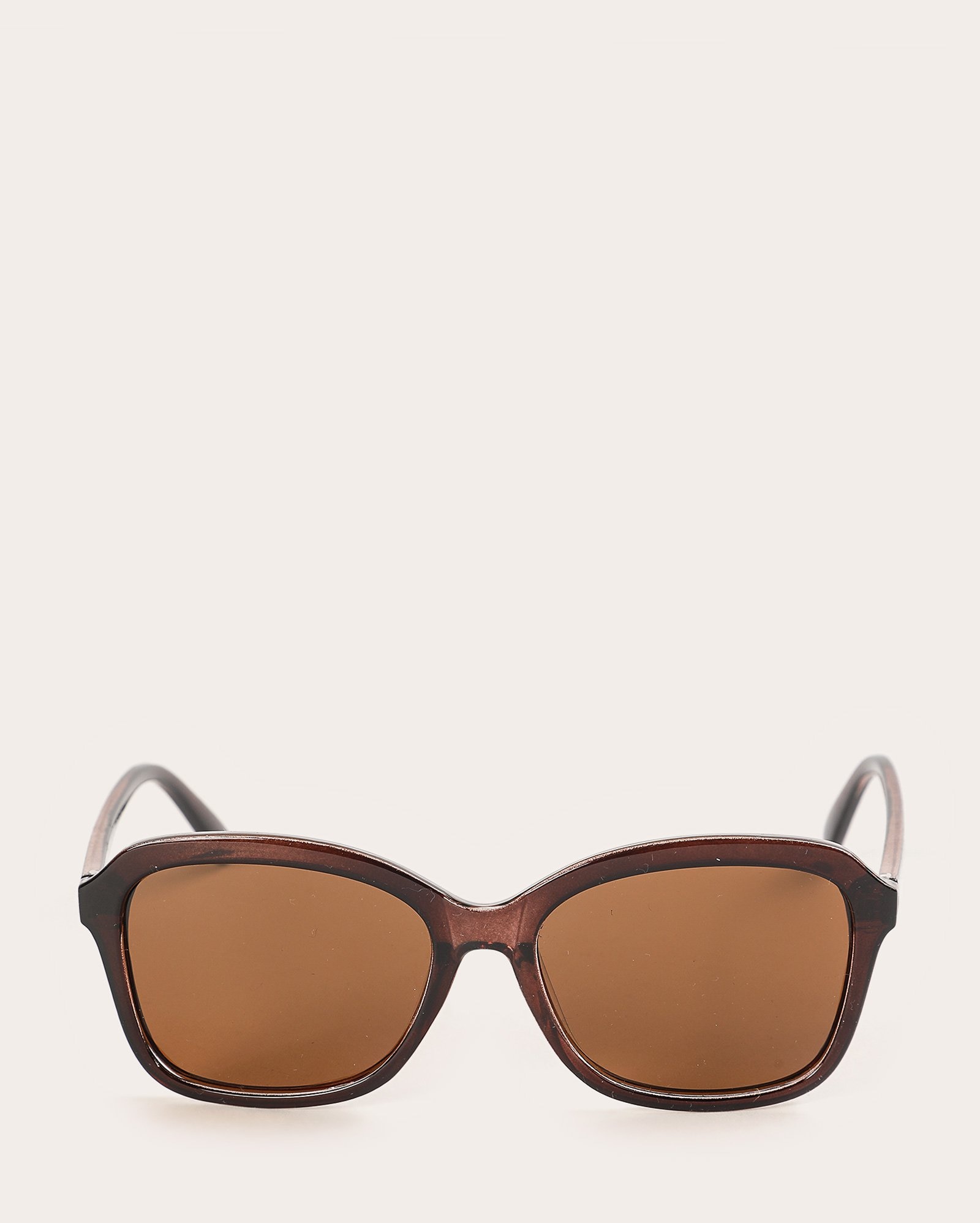 Óculos de sol feminino quadrado marrom | Riachuelo