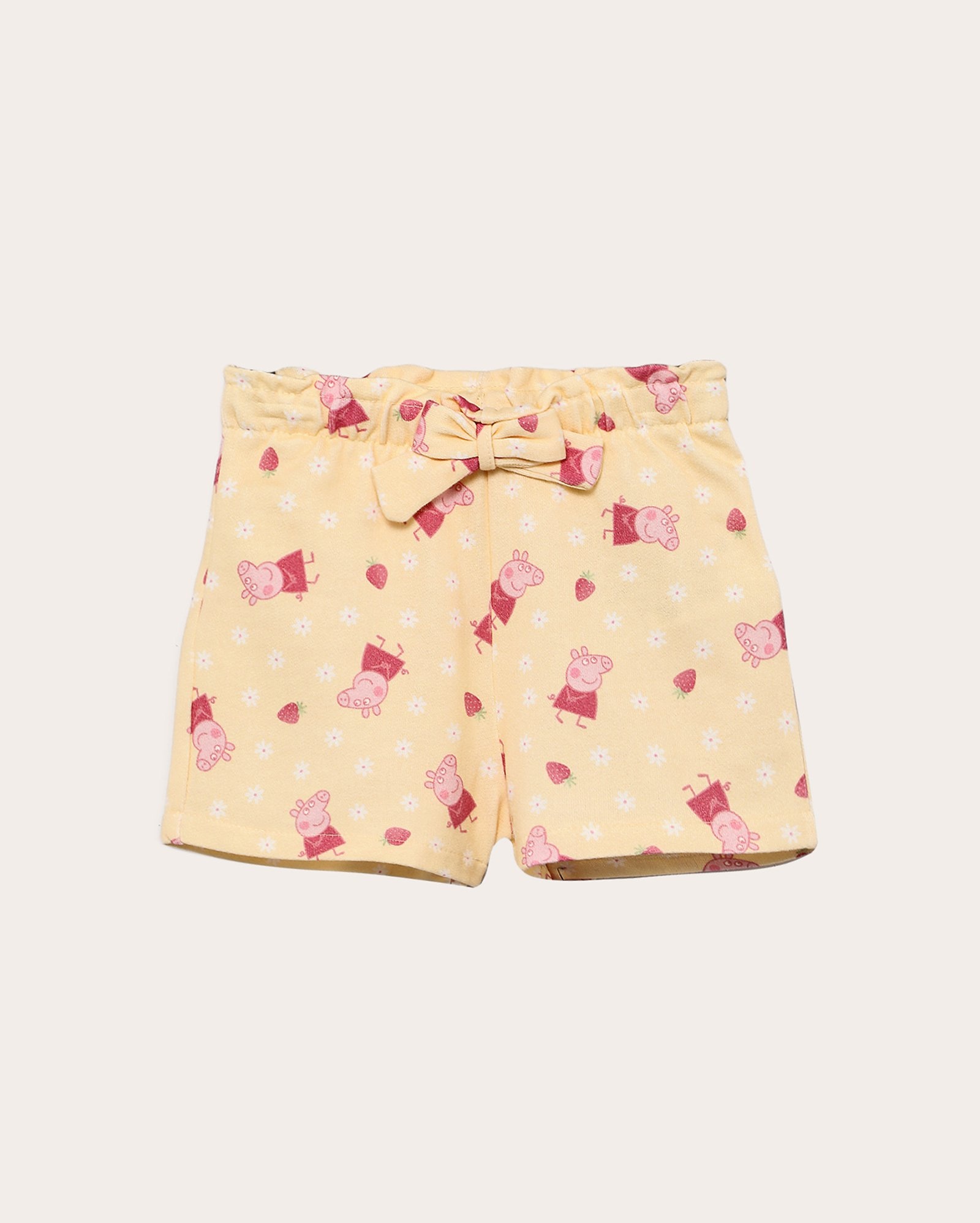 Short infantil clochard em malha Peppa Pig 4-10A amarelo | Hasbro
