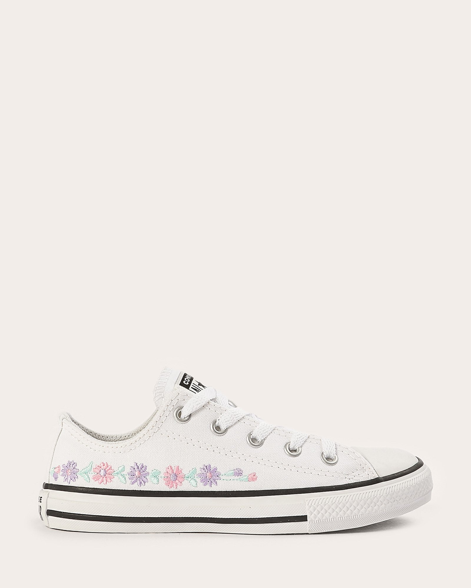 Tênis infantil Chuck Taylor bordado floral branco | Converse All Star