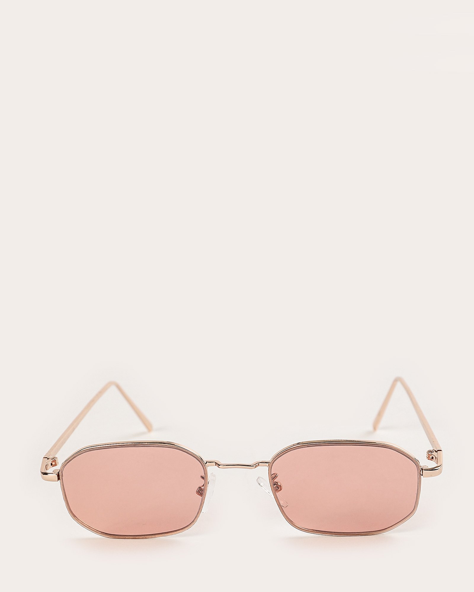 Óculos de sol feminino redondo em metal rose | Riachuelo