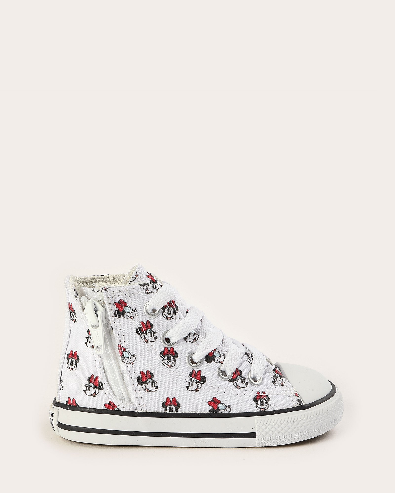 Tênis infantil Chuck Taylor cano longo Minnie branco | Converse All Star