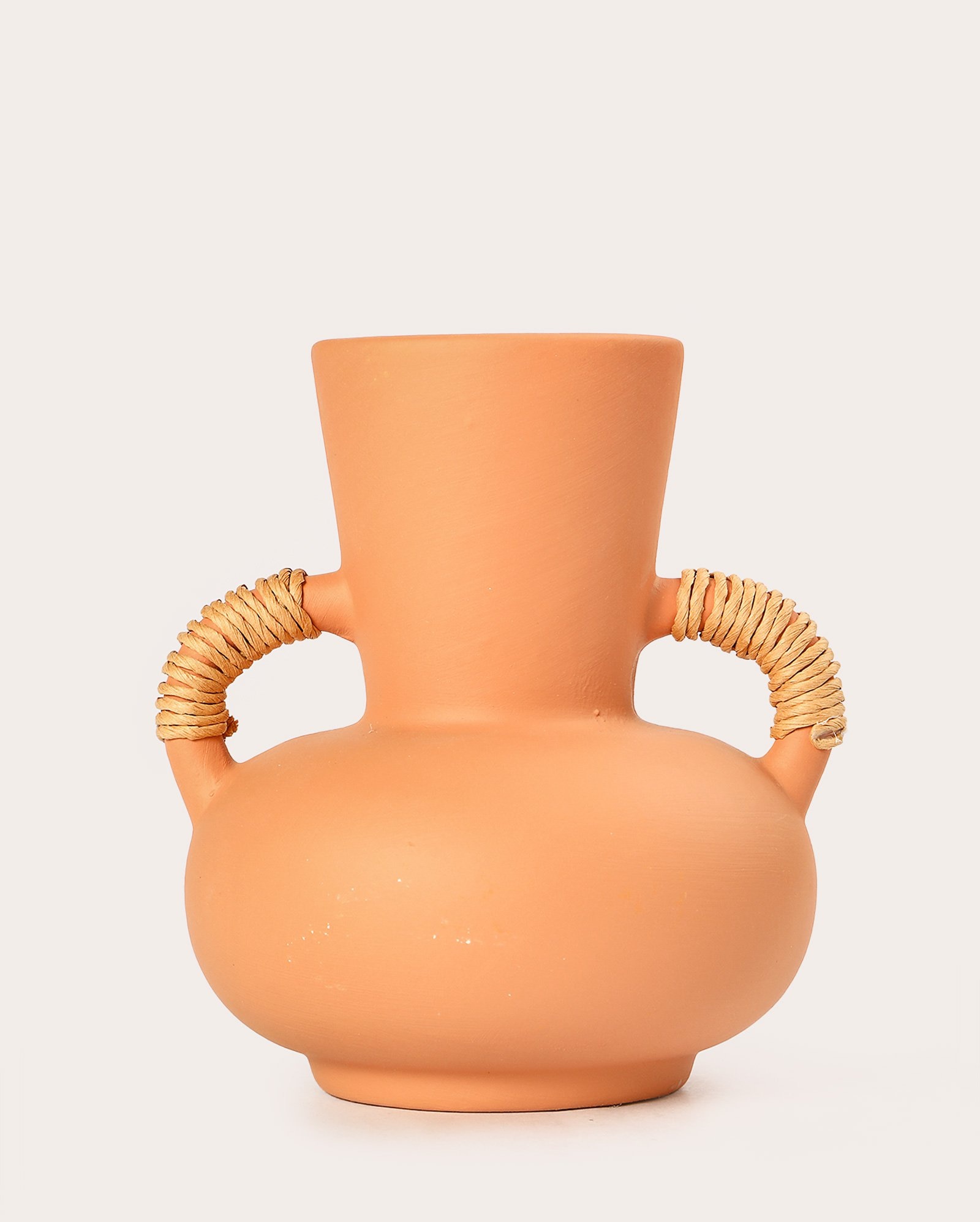 Vaso de cerâmica Mila 15cm - laranja | Casa Riachuelo