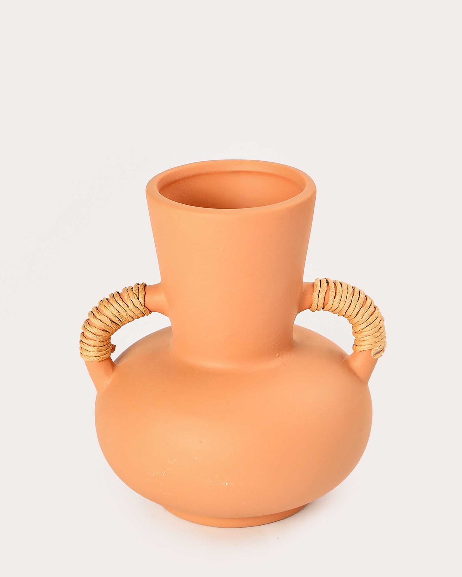 Vaso de cerâmica Mila 15cm - laranja | Casa Riachuelo