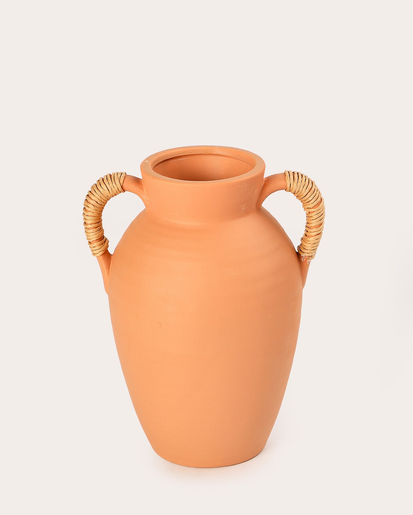 Vaso de cerâmica Mila 22cm - laranja | Casa Riachuelo