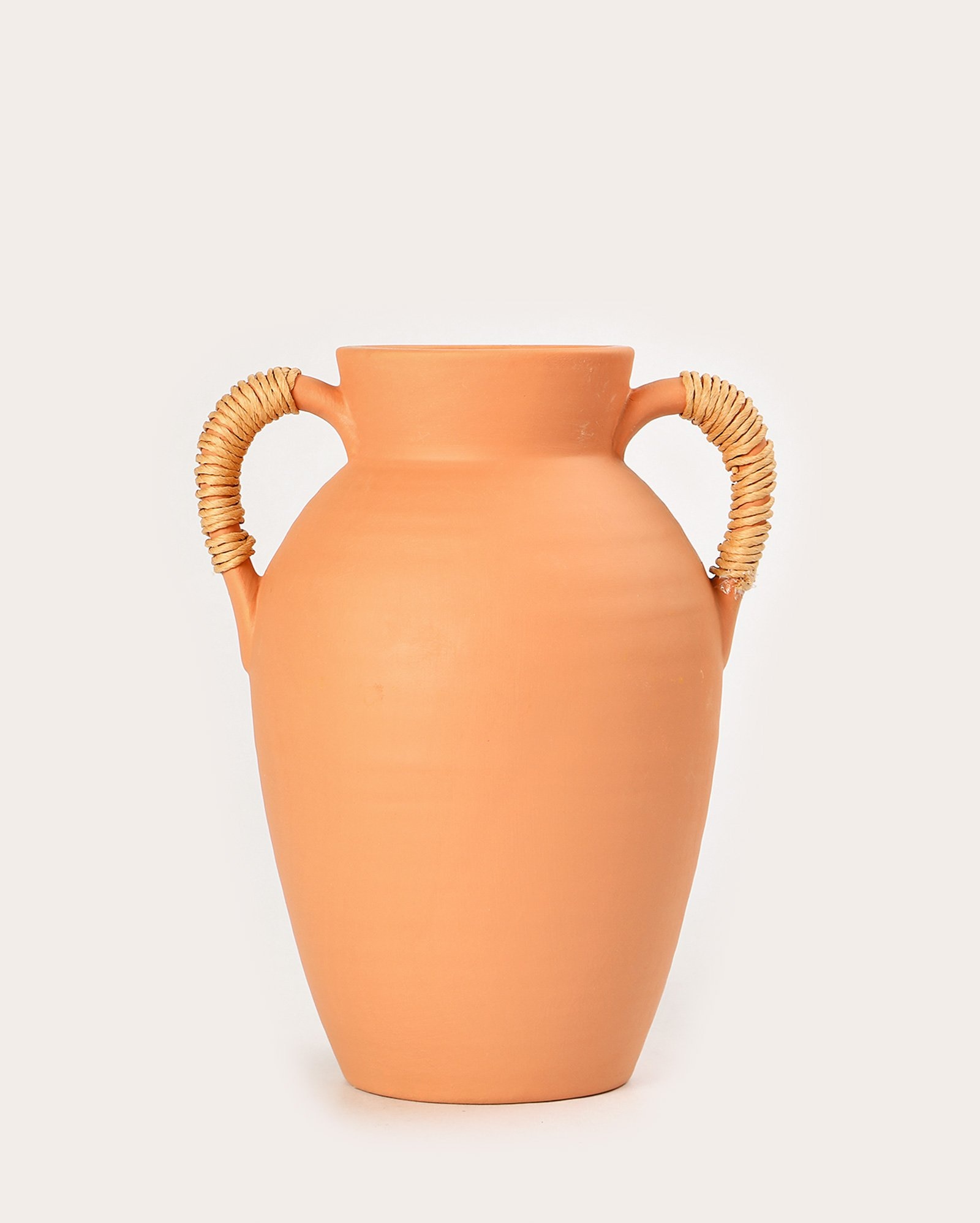 Vaso de cerâmica Mila 22cm - laranja | Casa Riachuelo