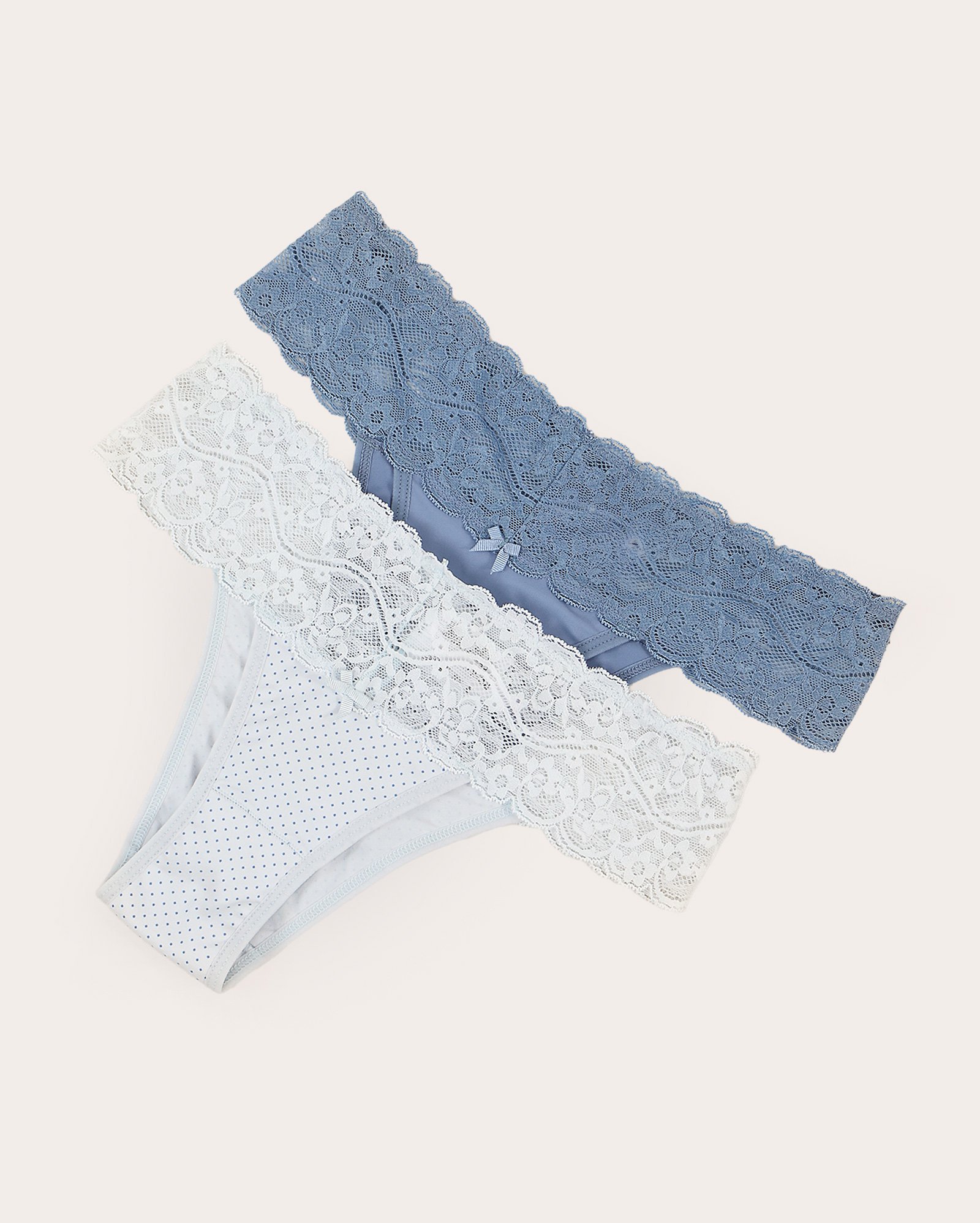 Kit calcinha hanky panky 2 peças com renda e poá multicor | Riachuelo