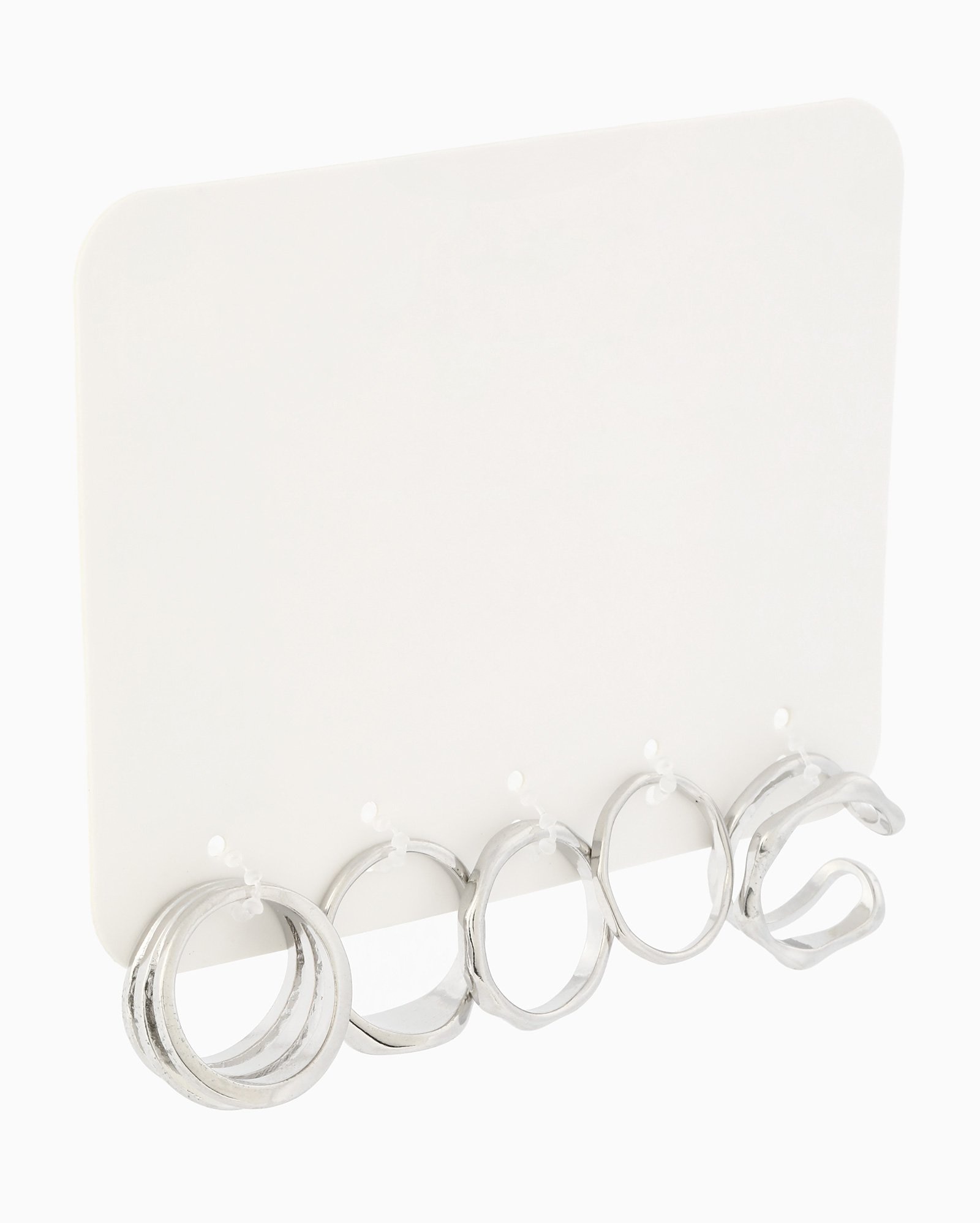 Kit anéis feminino 5 peças elaborados prata | Accessori by Riachuelo
