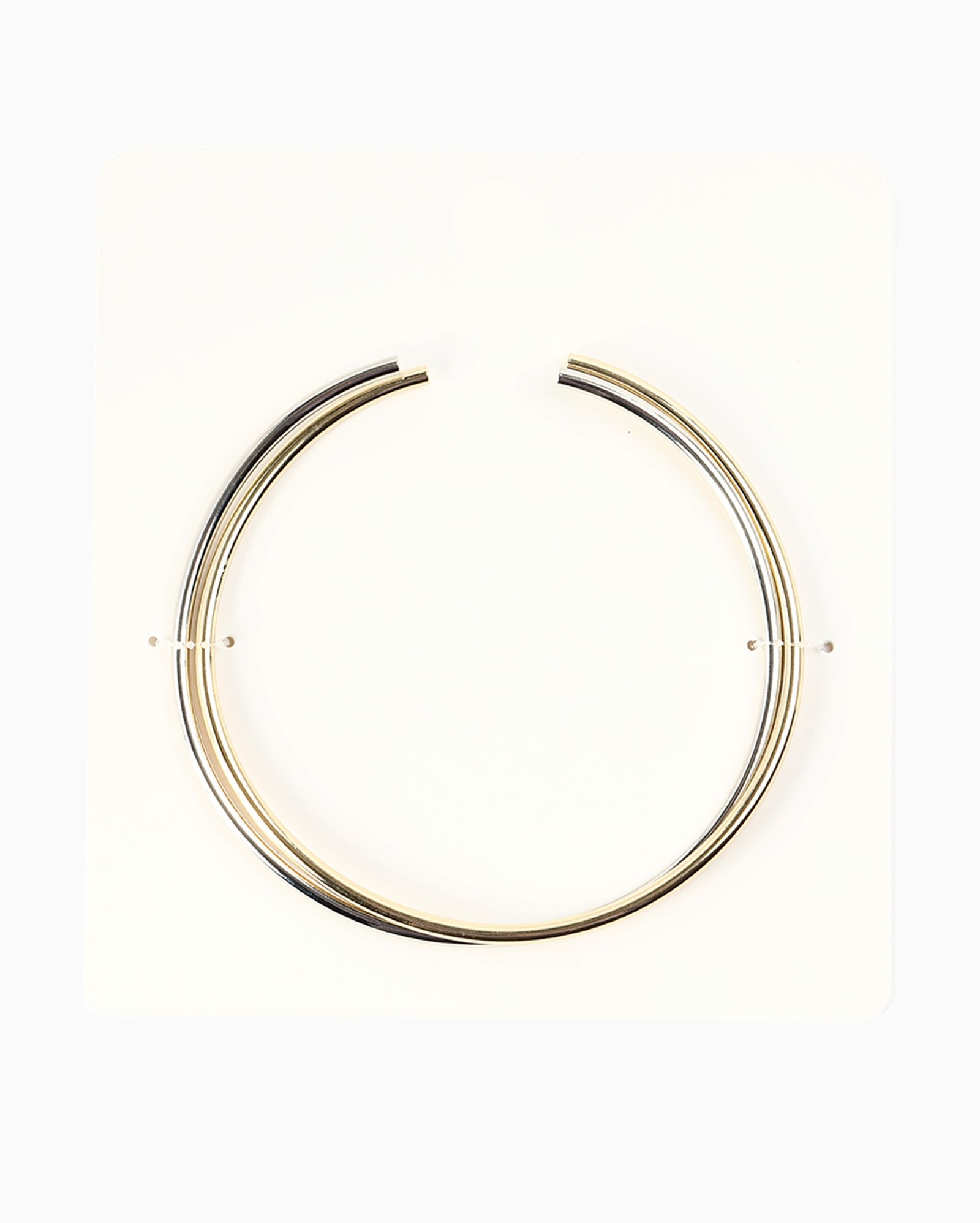 Kit colar feminino 2 peças choker aro aberto multicor