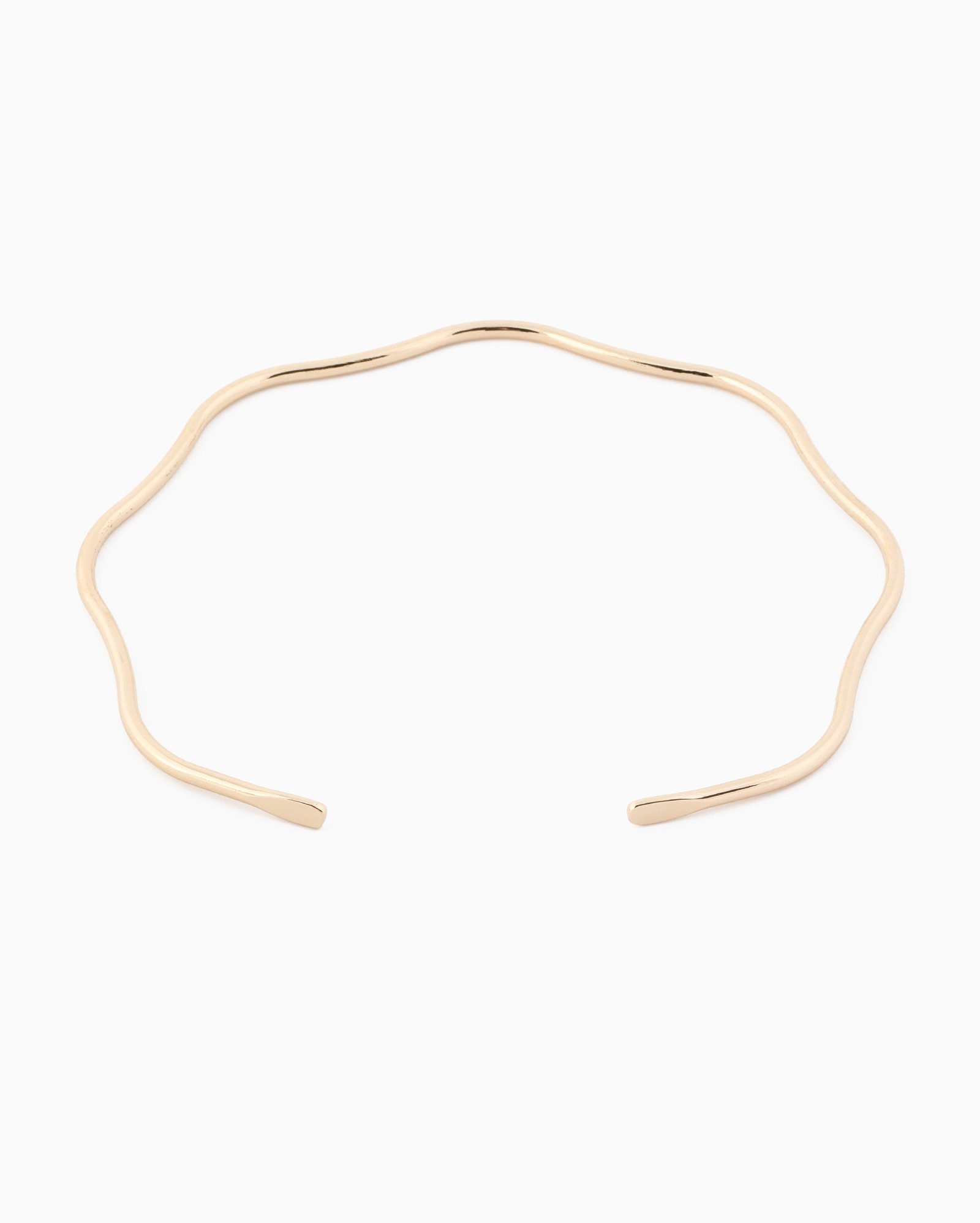 Colar feminino choker fixo ondulado dourado | Accessori by Riachuelo