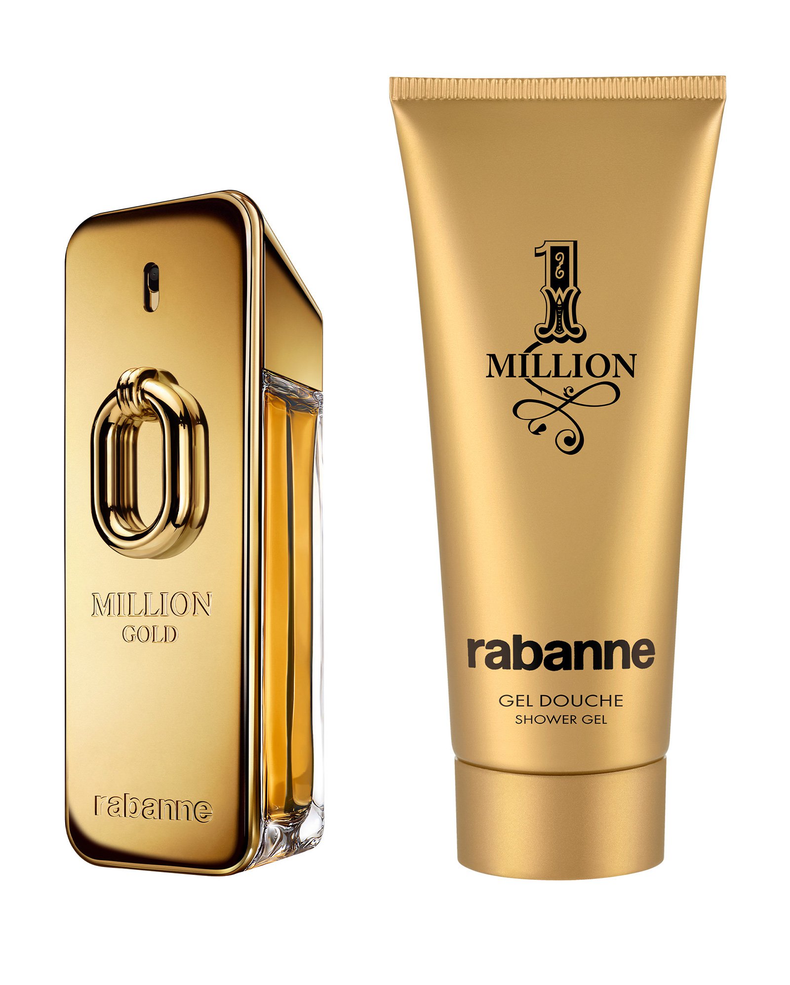 Kit perfume masculino Million Gold EDP 100ml + gel de banho 100ml | Rabanne