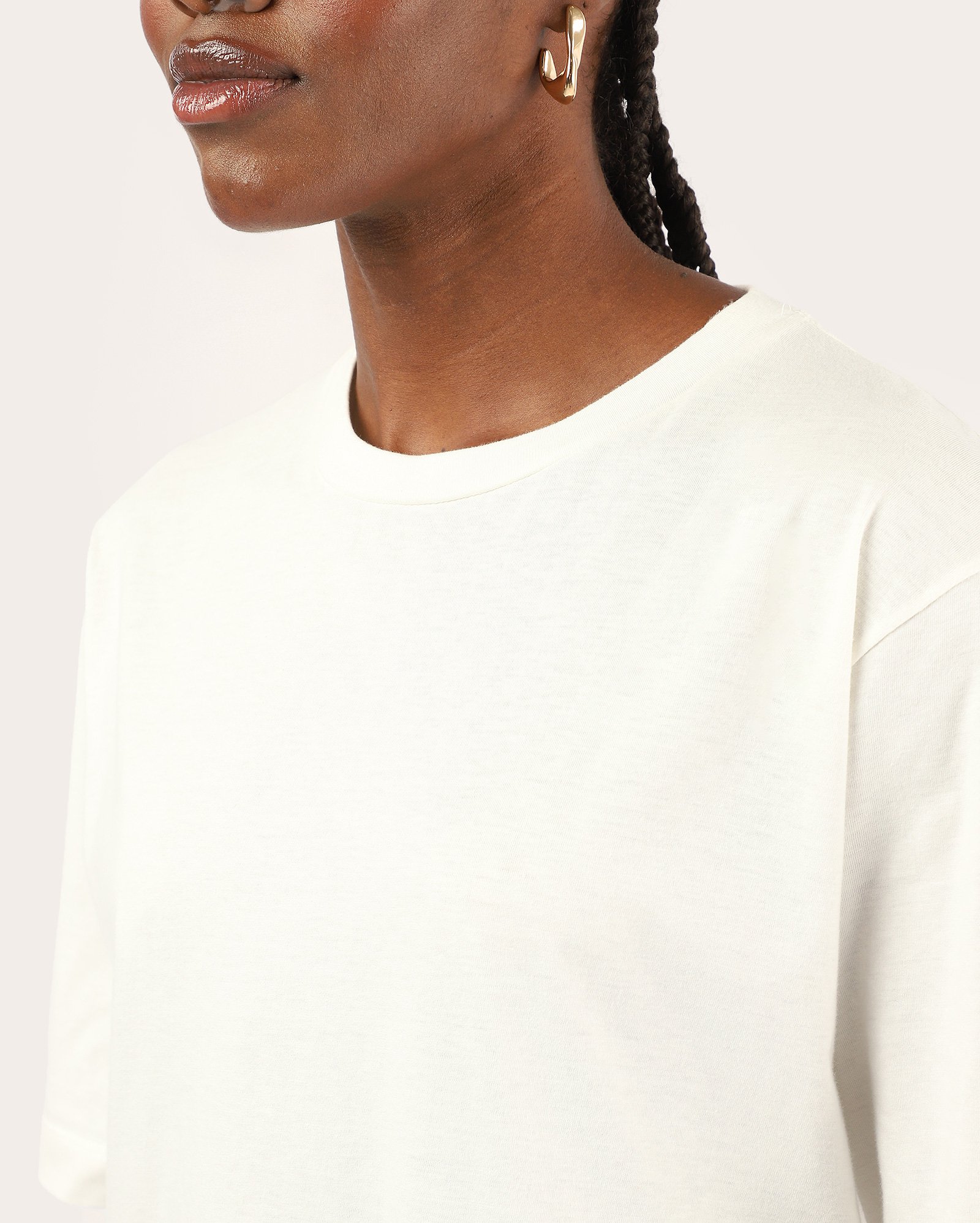 Camiseta feminina ampla - branca — foto 3