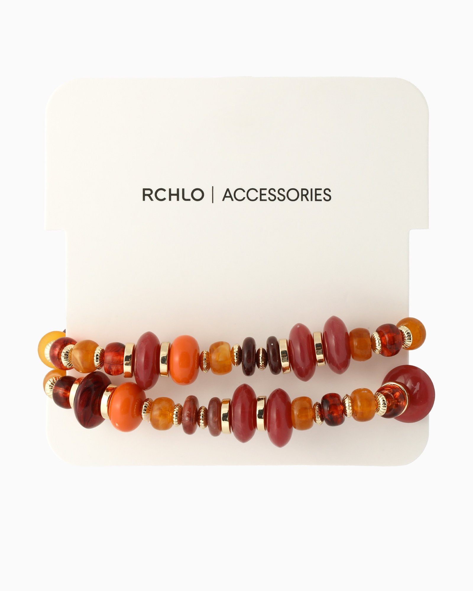 Kit pulseira feminina 2 peças miçangas multicor