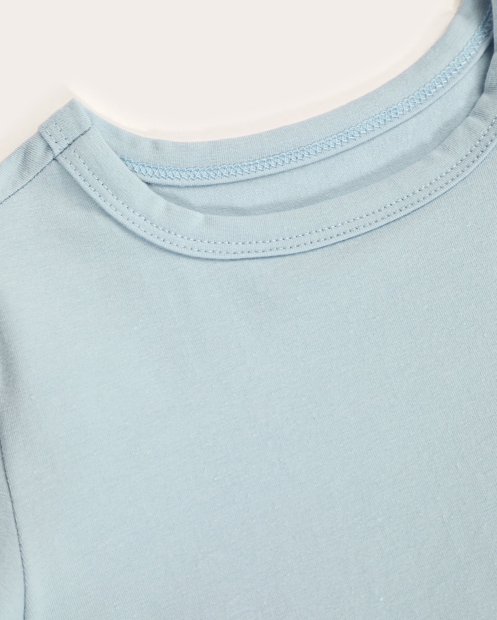 Camiseta infantil manga curta lisa 4-10A azul - Azul Claro