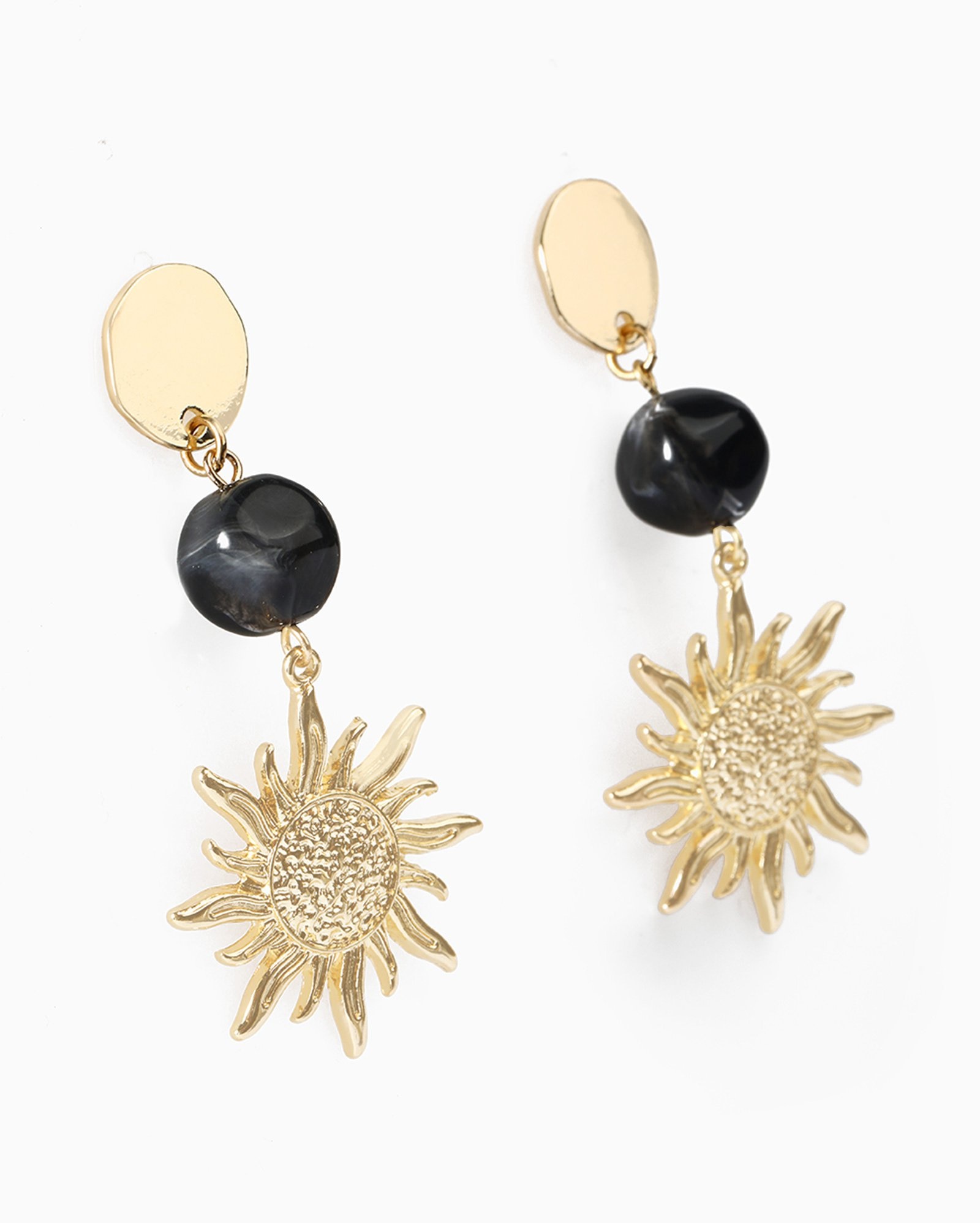 Brinco feminino pingente de sol dourado | Accessori By Riachuelo