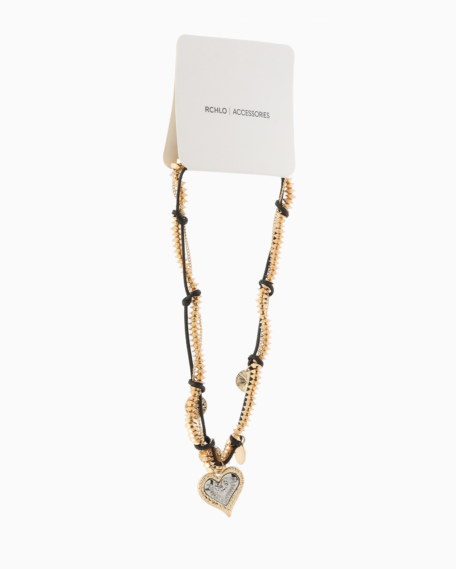Colar feminino pingente coração dourado | Accessori