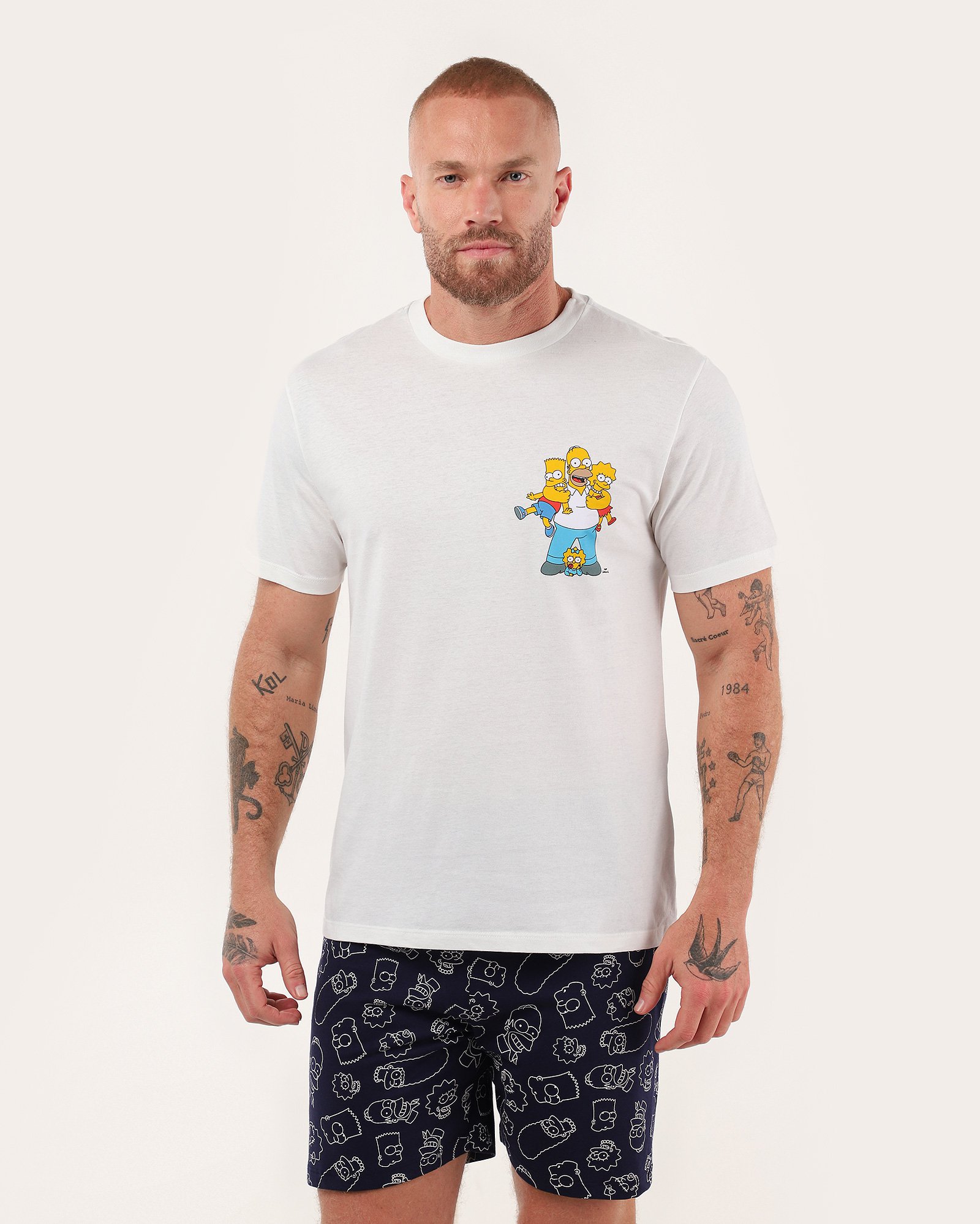 Pijama masculino curto família multicor | Fox The Simpsons