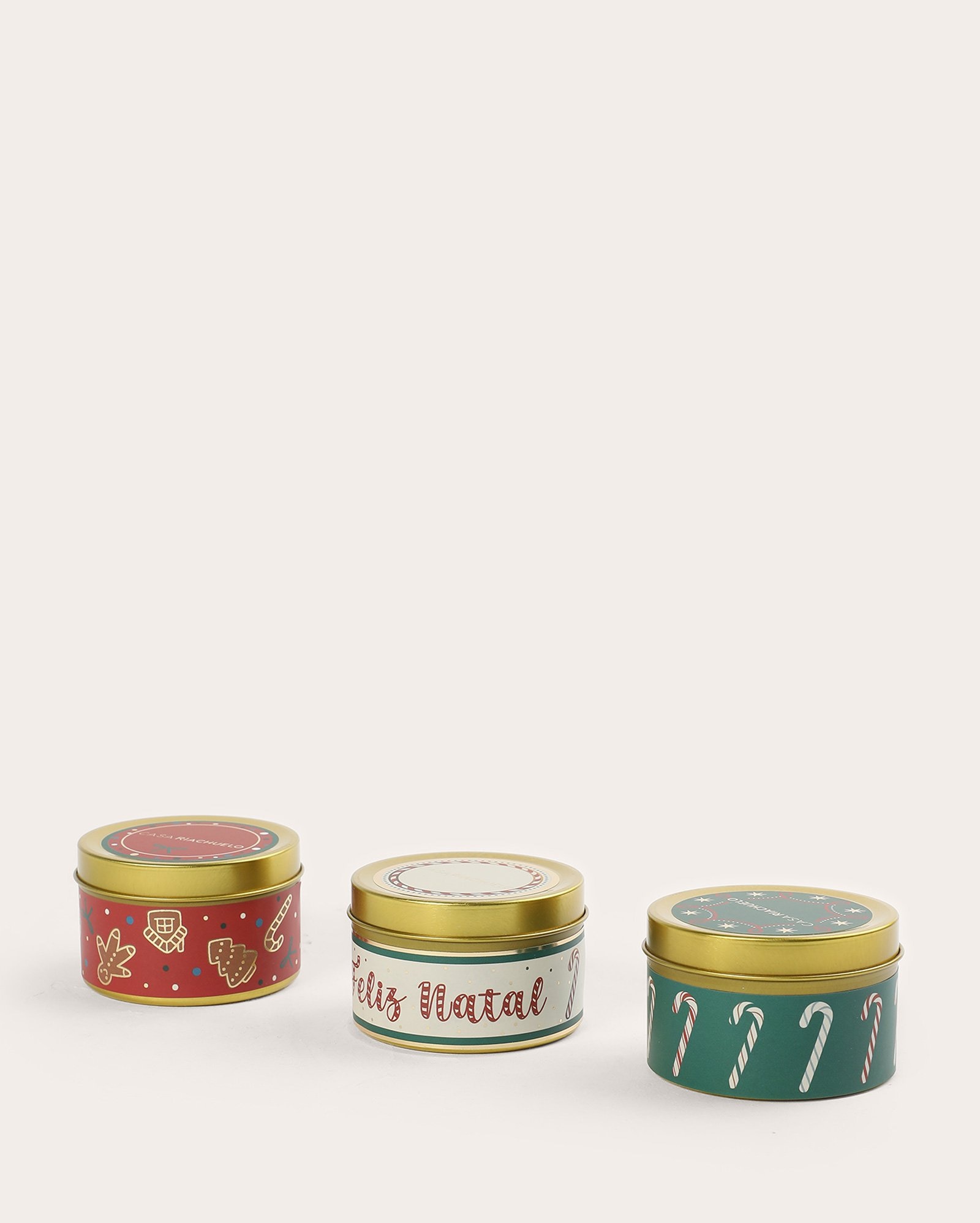 Kit vela aromática 3 peças natalino 70g multicor | Casa Riachuelo