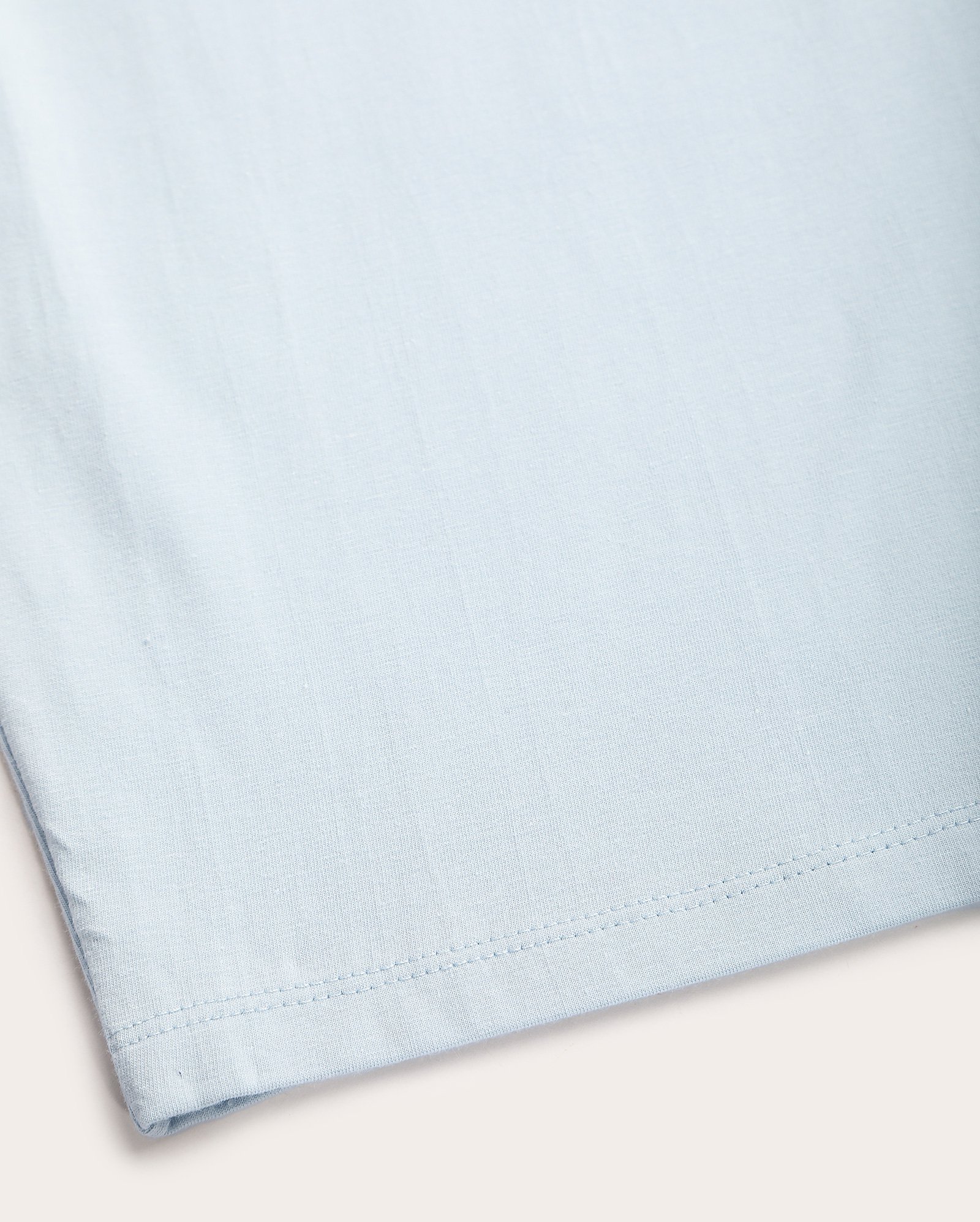 Camiseta juvenil baby tee lisa azul