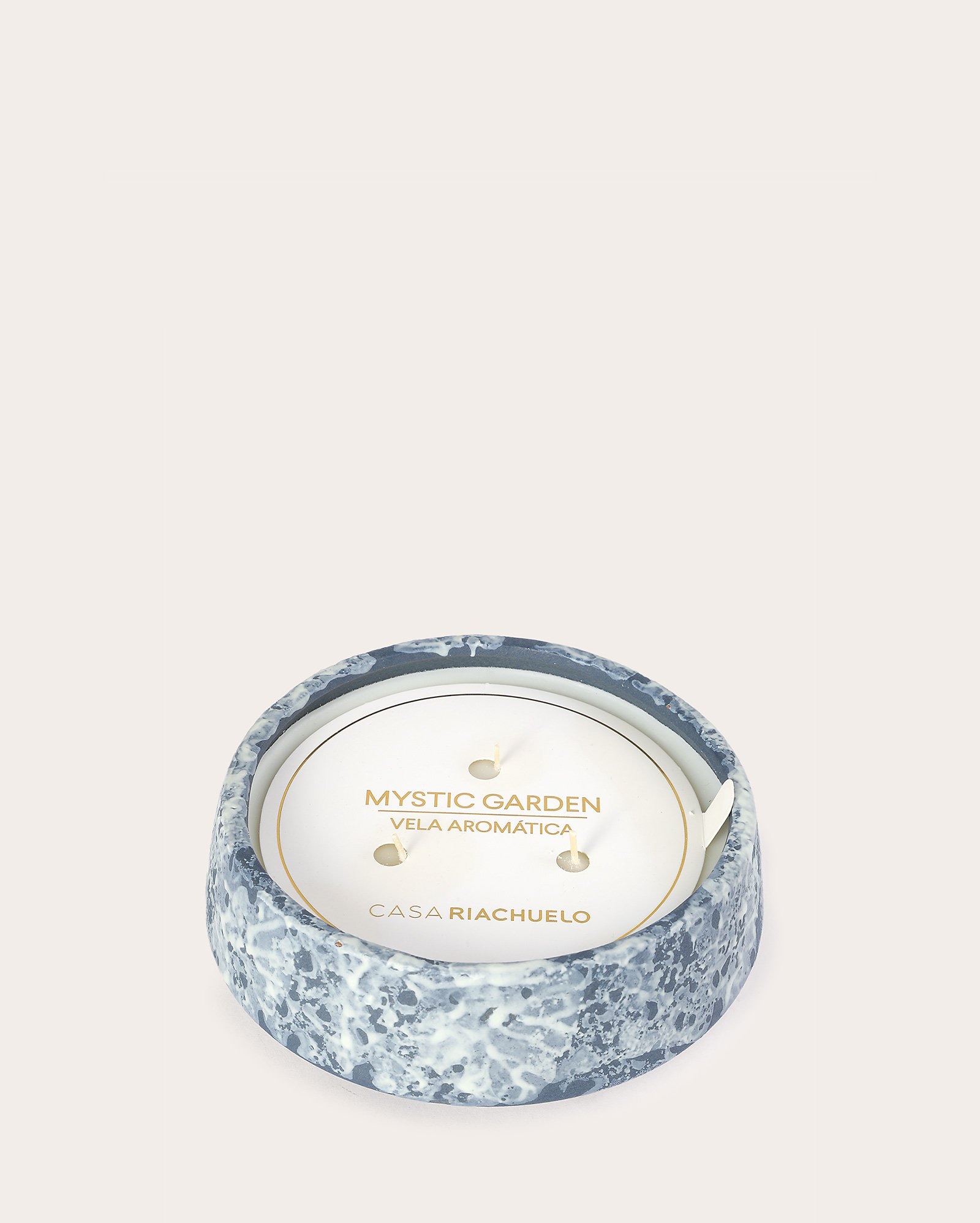 Vela aromática pote Mystic Garden 580g - azul | Casa Riachuelo