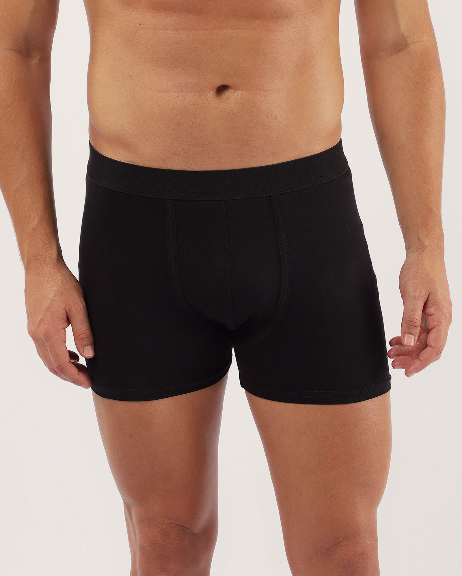 Cueca boxer algodão egípcio - Preto