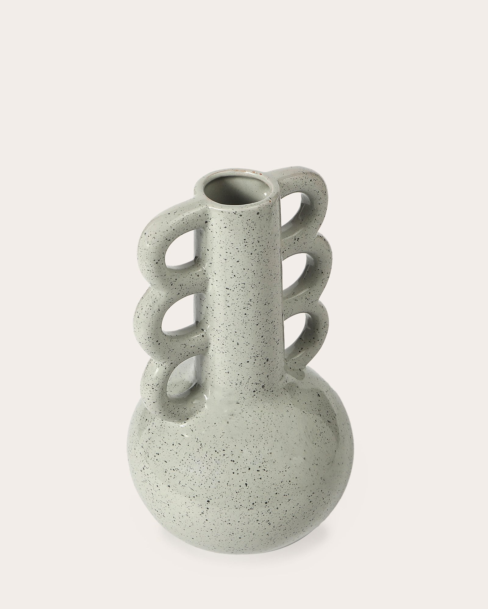Vaso de cerâmica Vlad 25cm cinza | Casa Riachuelo