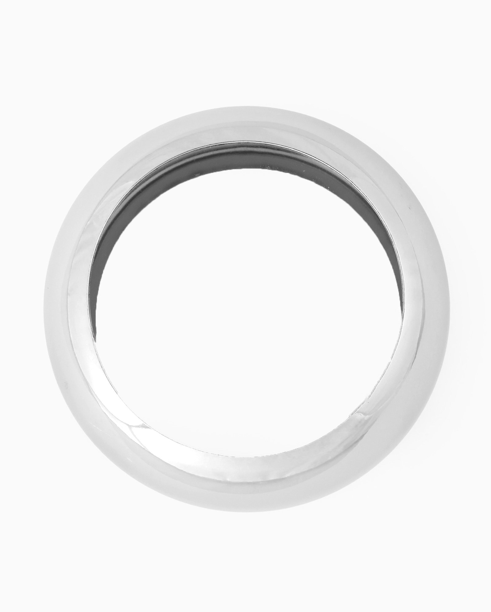 Bracelete feminino de metal tradicional prata