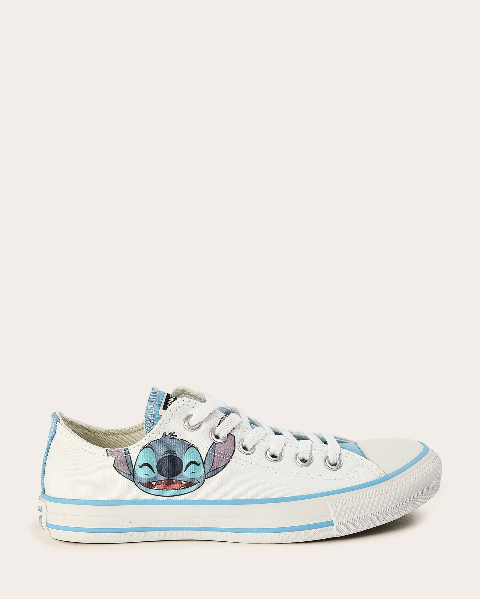 Tênis juvenil Chuck Taylor cano baixo Stitch branco | Converse All Star