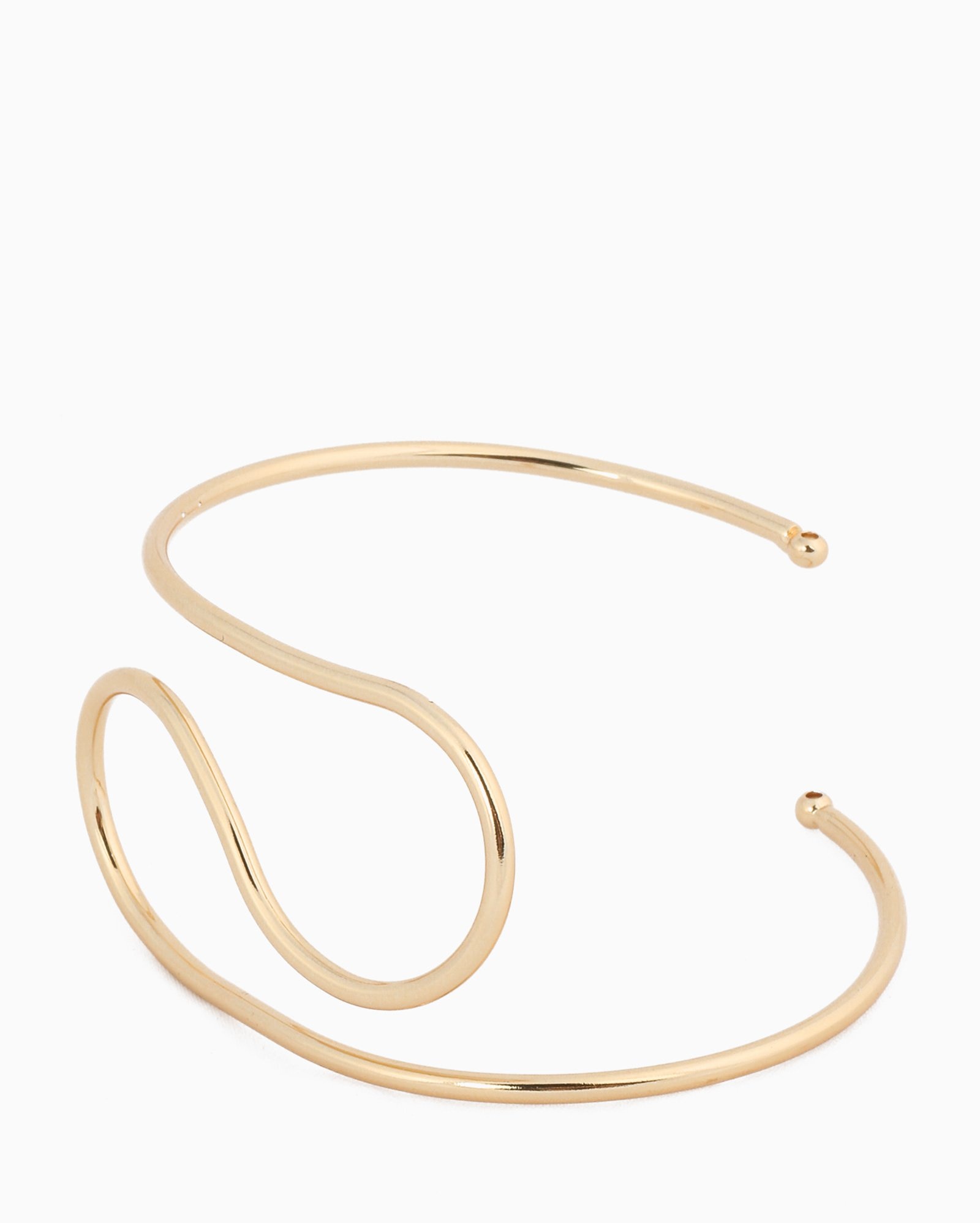Pulseira feminina bracelete de metal design abstrato dourado | Accessori by Riachuelo