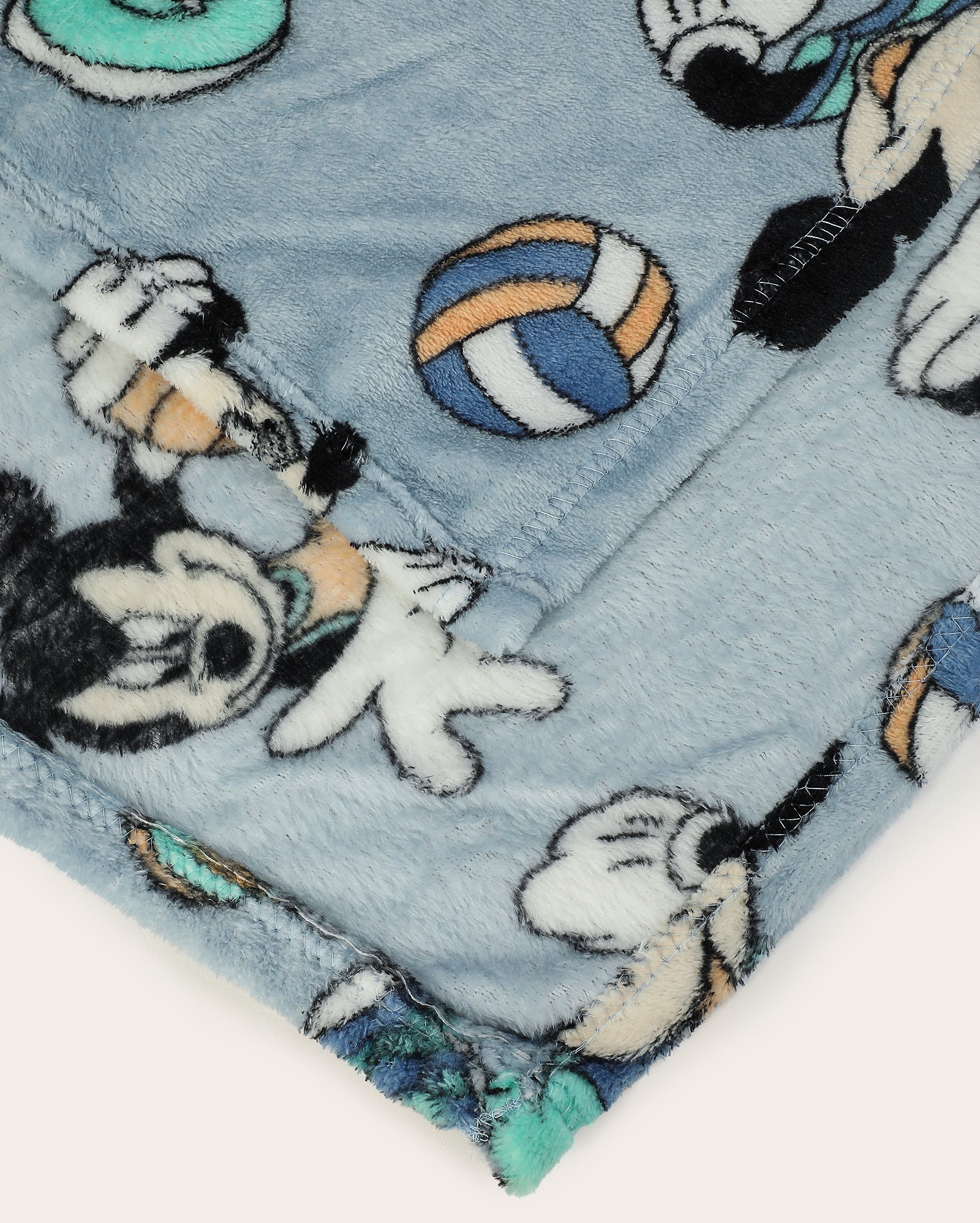 Manta solteiro em microfibra flannel Mickey azul | Casa Riachuelo