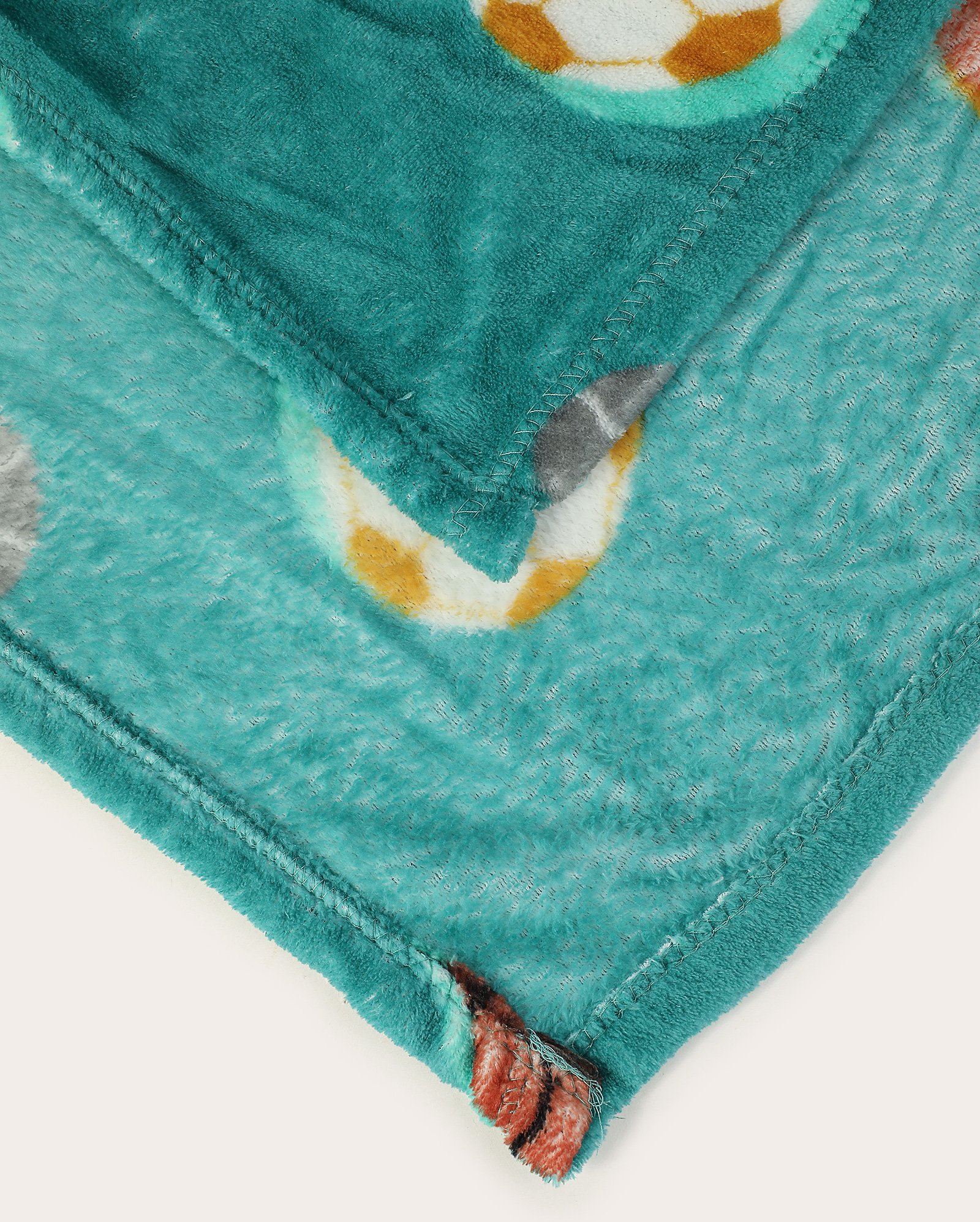 Manta solteiro em microfibra fleece esportes azul | Casa Riachuelo