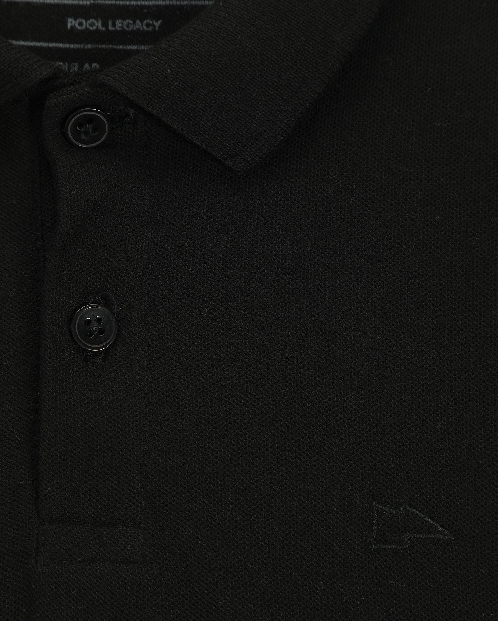Camisa polo infantil Pool Legacy lisa 4-10A preta