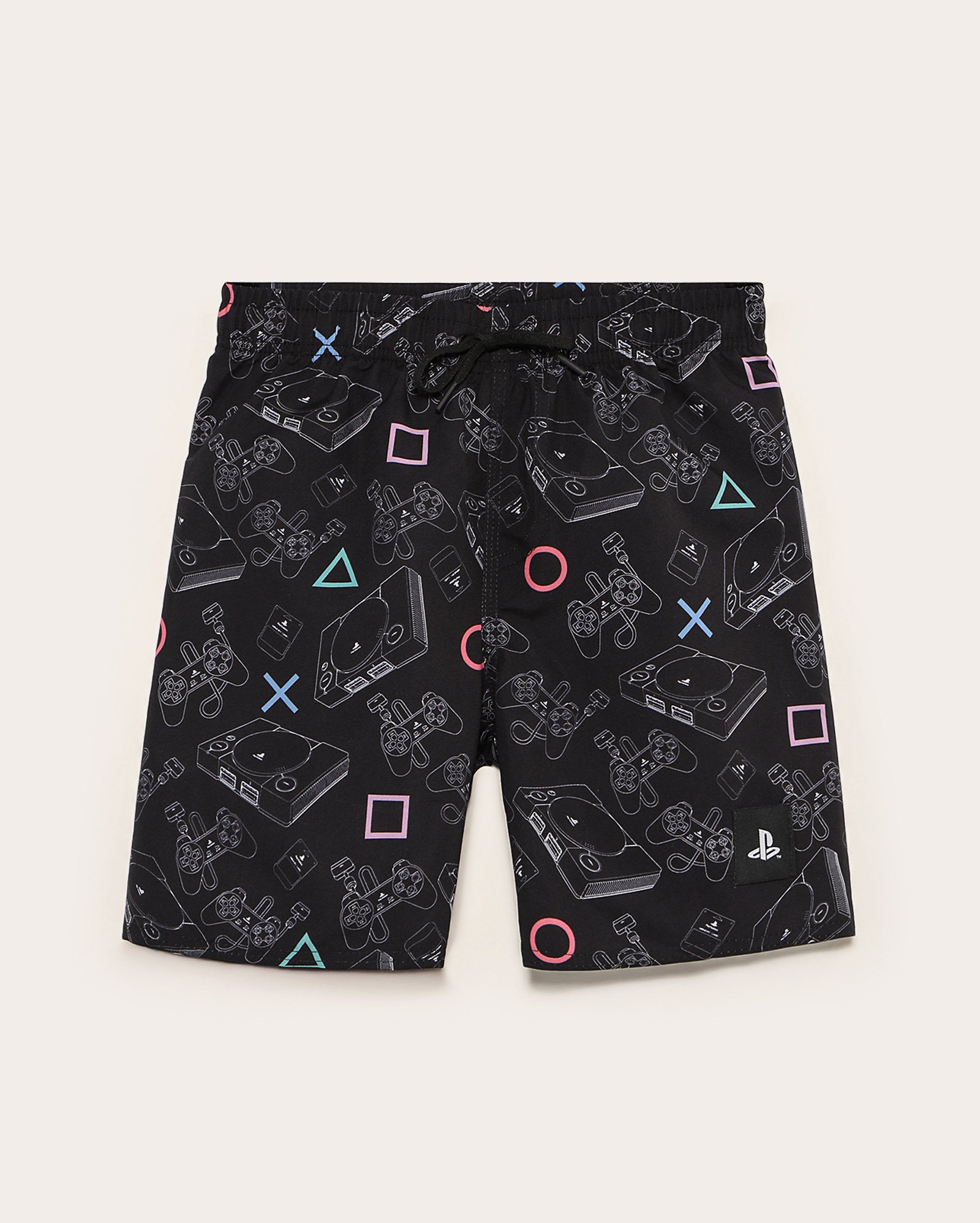 Short água infantil PlayStation 4-10A preto | Sony