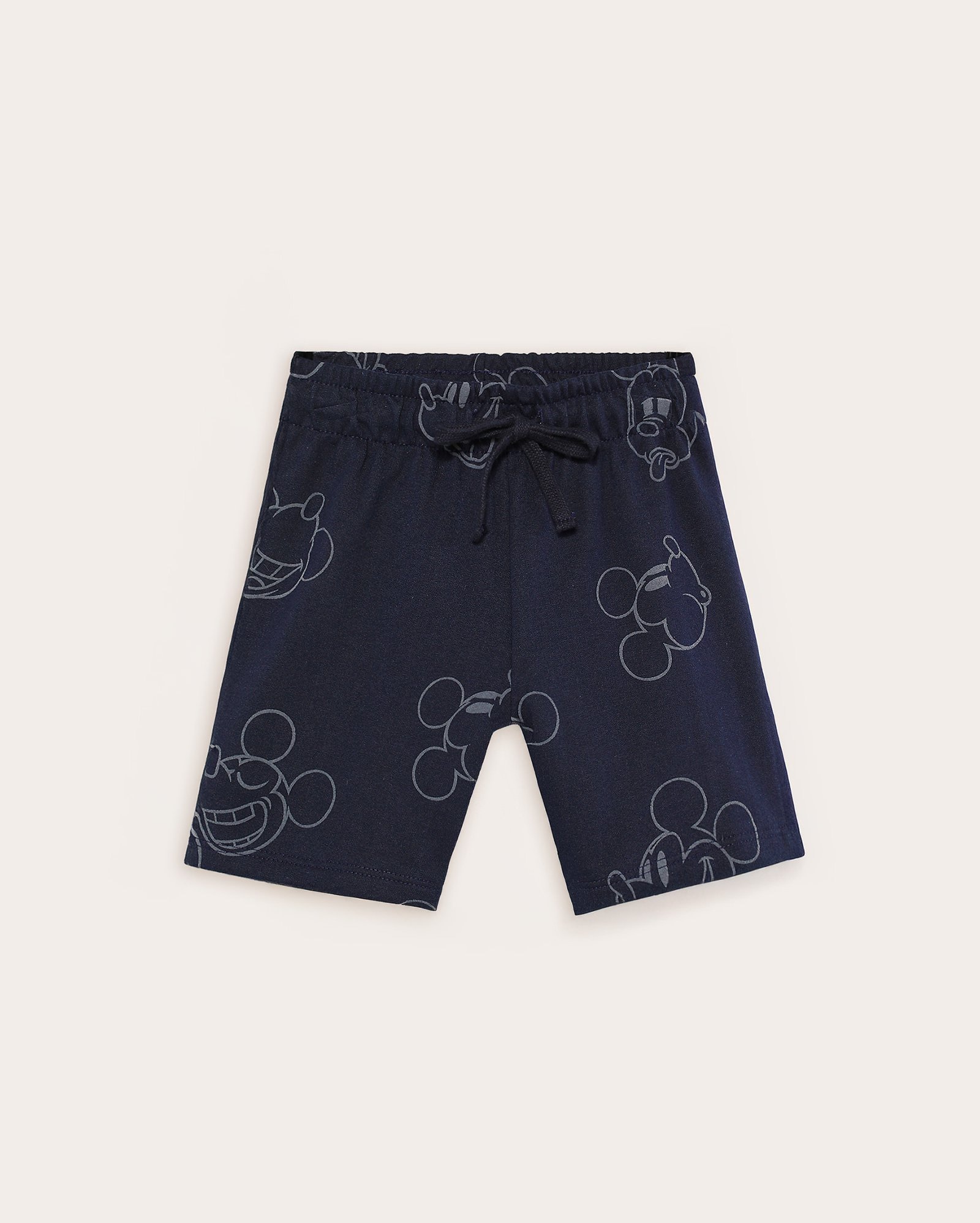 Bermuda de moletom infantil Mickey caretas 1-4A azul | Disney