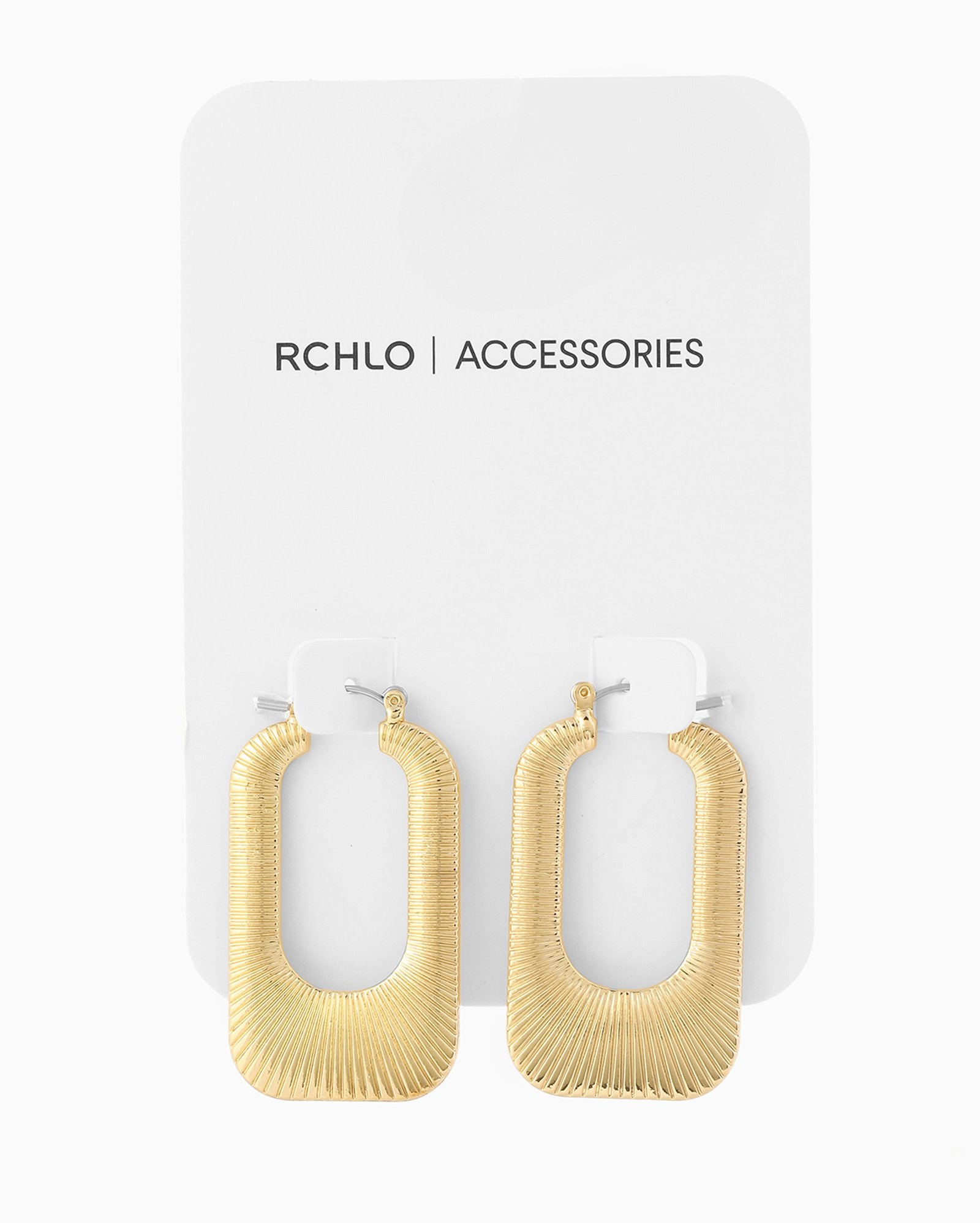 Brinco feminino argola texturizada dourado | Accessori