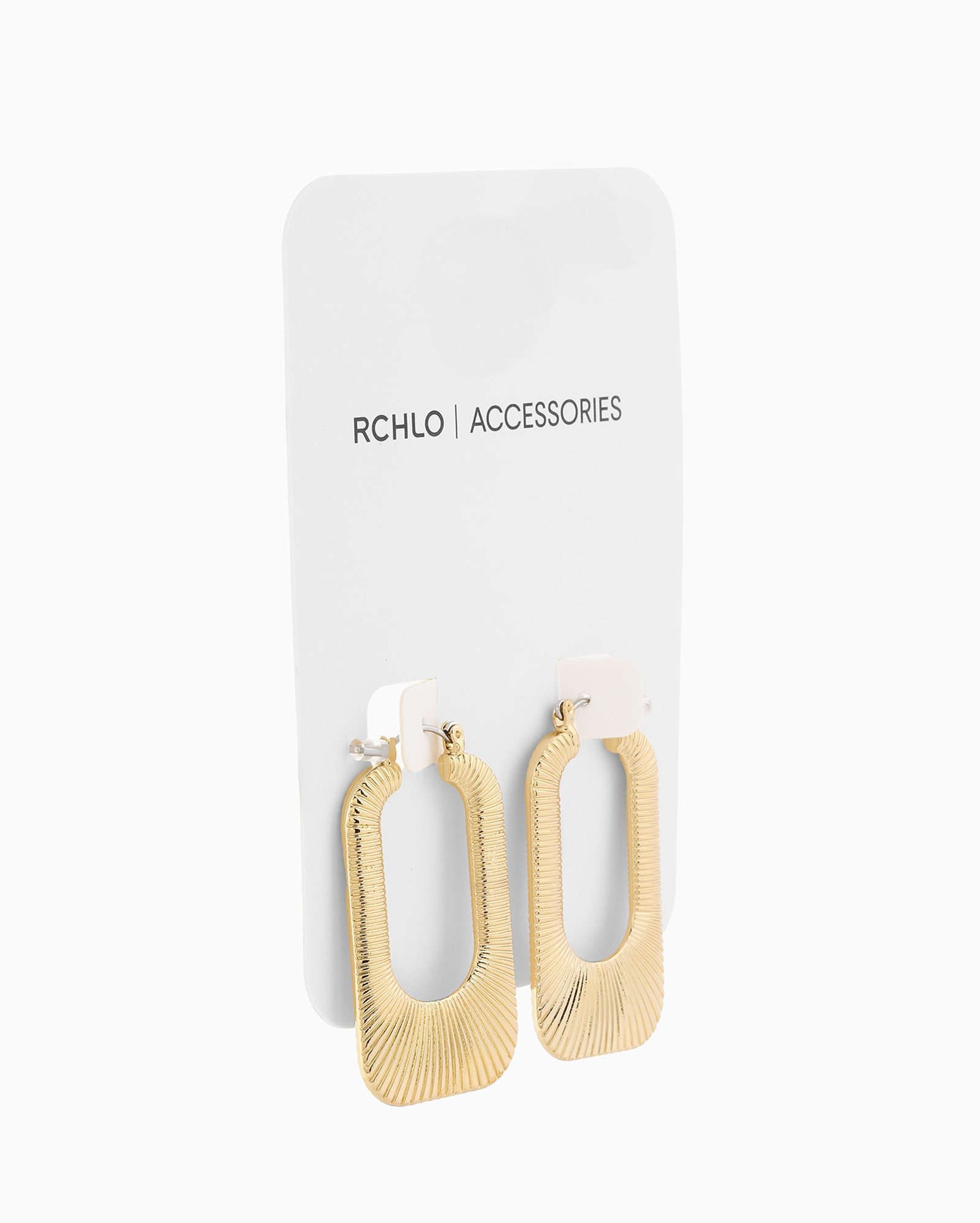 Brinco feminino argola texturizada dourado | Accessori