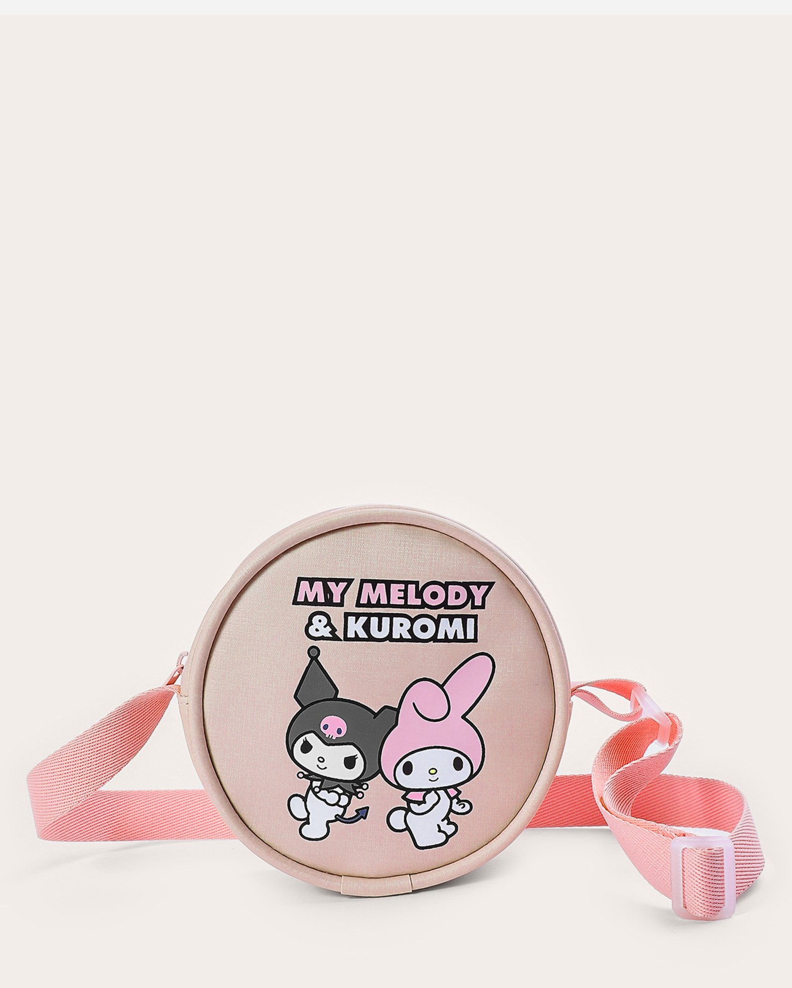 Bolsa infantil crossbody My Melody e Kuromi rosa | Sanrio