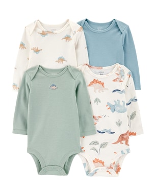 Kit body bebê 4 peças dinossauros multicor | Carter's