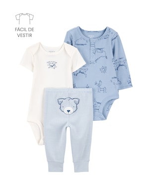 Conjunto longo bebê 3 peças fazendinha multicor | Carter's