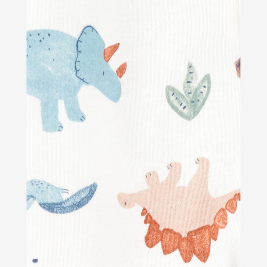 Macacão bebê com pezinho dinossauro branco | Carter's