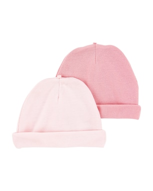 Kit touca bebê 2 peças com dobra - multicor | Carter's