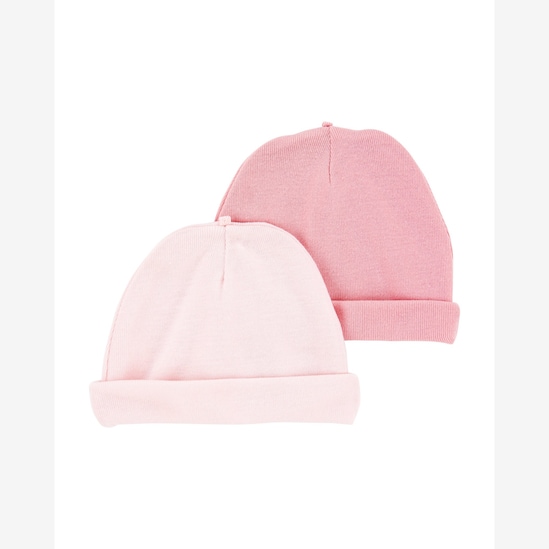 Kit touca bebê 2 peças com dobra - multicor | Carter's