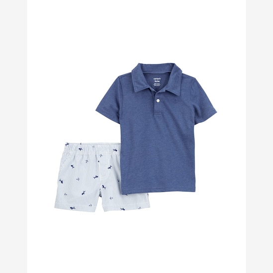 Conjunto curto infantil 2 peças âncoras multicor | Carter's