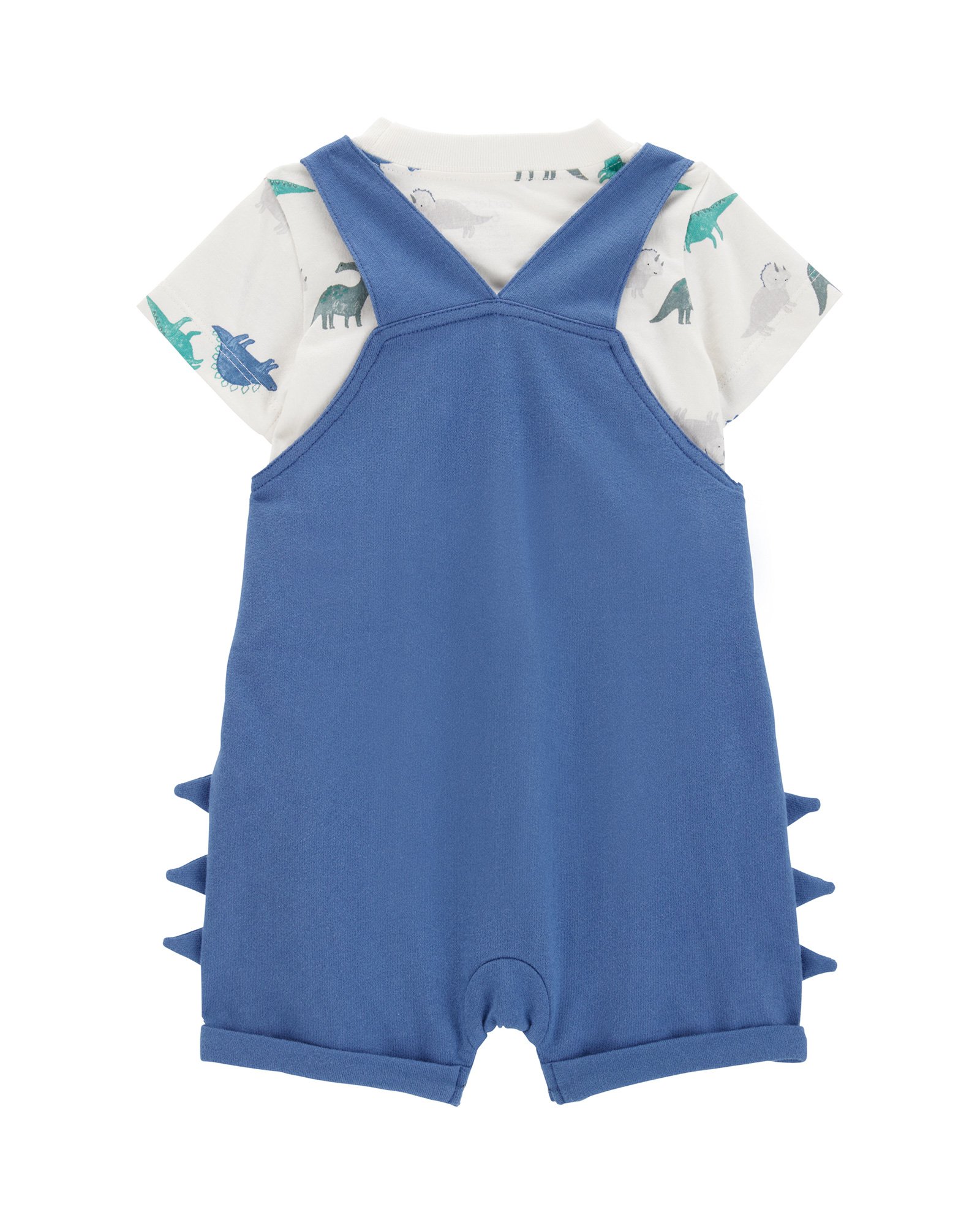 Jardineira bebê dino interativo com camiseta multicor | Carter's