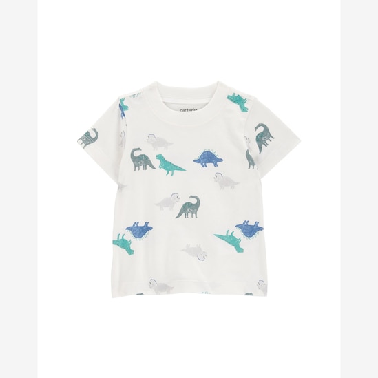 Jardineira bebê dino interativo com camiseta multicor | Carter's
